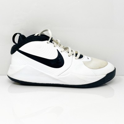 Белые кроссовки для бега Nike Boys Team Hustle D 9 AQ4224-100, размер 6 лет