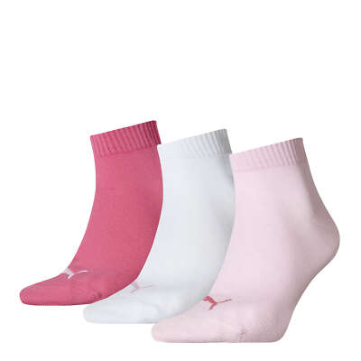 PUMA 3 Paar Quarter Plain Unisex Socken Socks Strümpfe Quarters Sneaker 251015