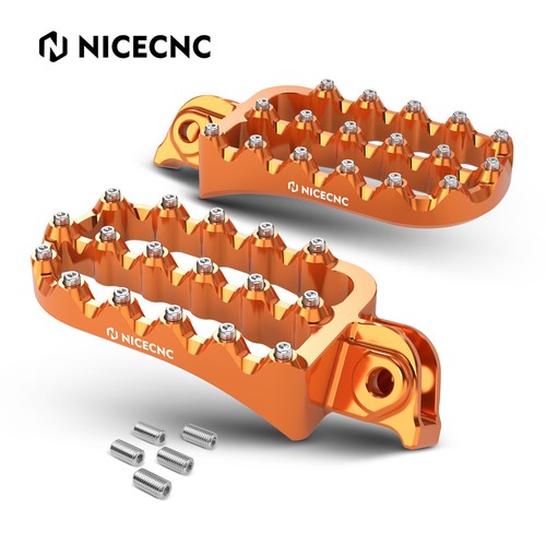 JFG RACING Estribos Moto,Reposapie Anchos Para Motocicleta 65-1290 SX SXF EXC EXCF XC XCF XCW SMC Supermoto, Enduro, Adventure, Freeride 98-20-Azul