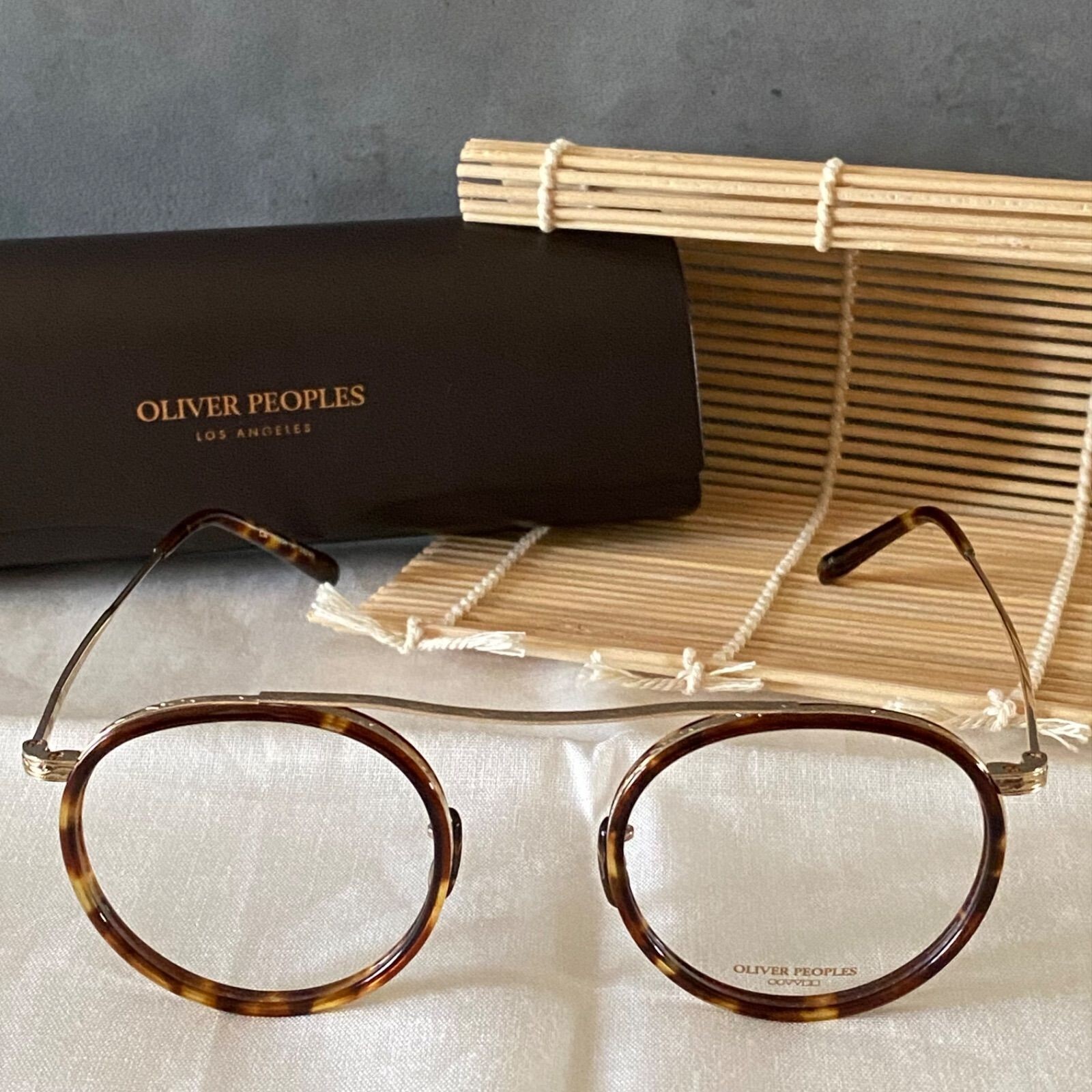Pre-owned Oliver Peoples Mp-3-xl Sunglasses Tortoiseshell 46 □ 22 - 145 From Japan In Clear