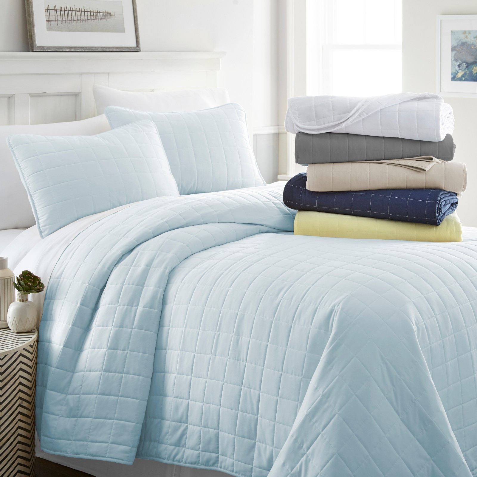 Quilted Coverlet Set Softest Fashion Collection By Kaycie Gray - 3 Designs