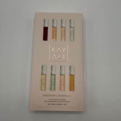 KAYALI Discovery Layering Set 8pc Sampler Vanilla 28 Yum Candy Rock   NEW   