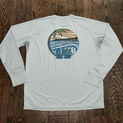 Big Ocean Sport Mens Old Naples Surf Shop Longsleeve UPF Swim Surf Shirt 2XL