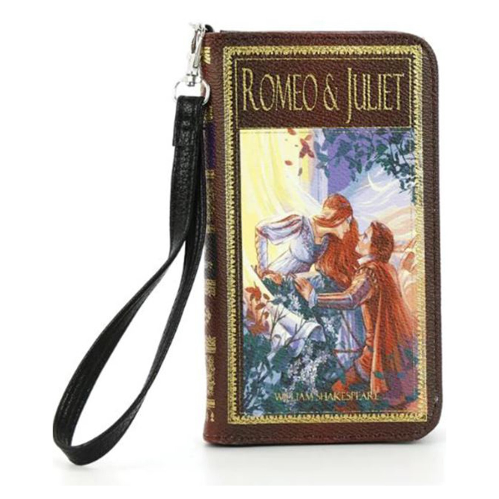 Comeco Книга Ромео и Джульетта Коричневый клатч Виниловая сумка-кошелек НОВАЯ В НАЛИЧИИ