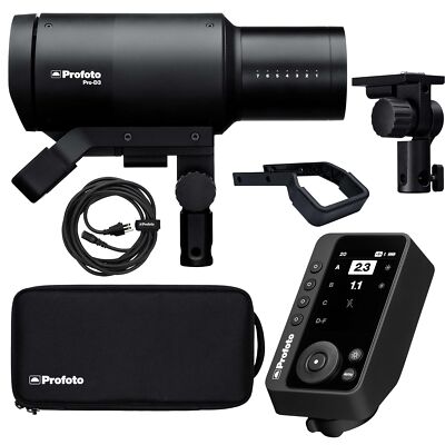 Profoto Pro-D3 1250Ws Monolight with Profoto Connect Pro Remote for Fujifilm
