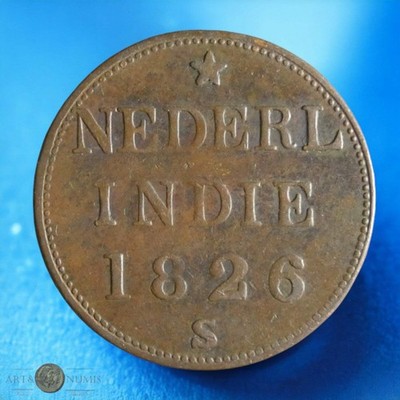 INDAS NEERLANDESAS - SUMATRA - 1/4 Stuiver 1826 KM.287