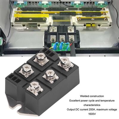 Bridge Rectifier 200A 1600V 3 Phase Diode Power Module Copper Plate CAD GAW