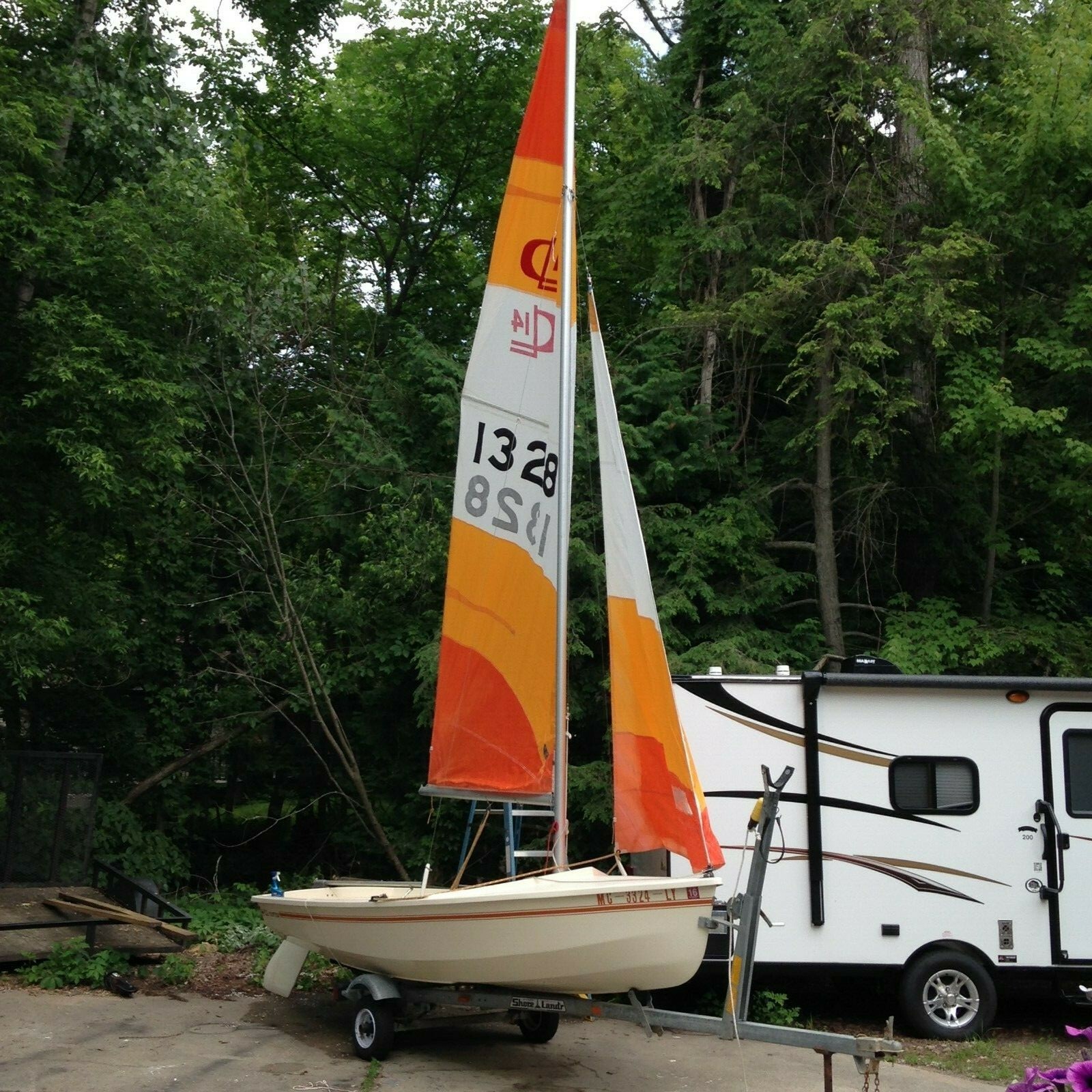 14 foot C&L sailboat