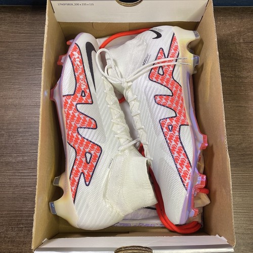 Pre-owned Nike Air Zoom Mercurial Superfly 9 Elite Fg “uptempo” Men's Size 10.5 Dj4977-101 In White