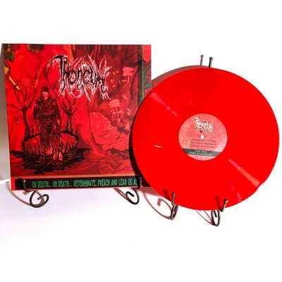 THRONEUM Oh Death  Determinate Preach And Lead Us Astray  LP Red Vinyl Manticore