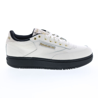 

Reebok Club C Double H69078 Женские Белые Лакированные Кожаные Кроссовки Lifestyle, Белый, Reebok Club C Double