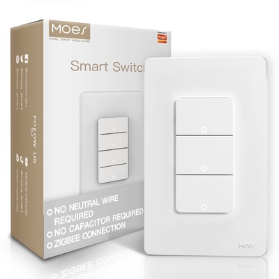 WIFI Smart Control Switches 1/2/3Gang Push Button Light Wall Switch Timer Parts