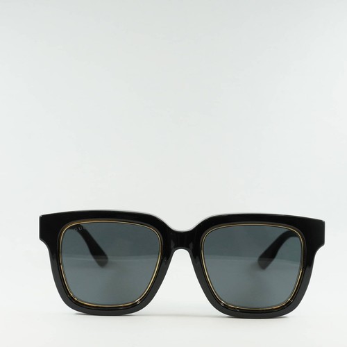 Pre-owned Gucci Gg1136sa 001 Black/grey 52-21-150 Sunglasses In Gray