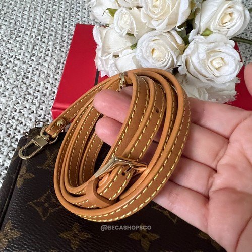 Tan Crossbody Vachetta Leather Strap Replacement For Louis Vuitton Croisette