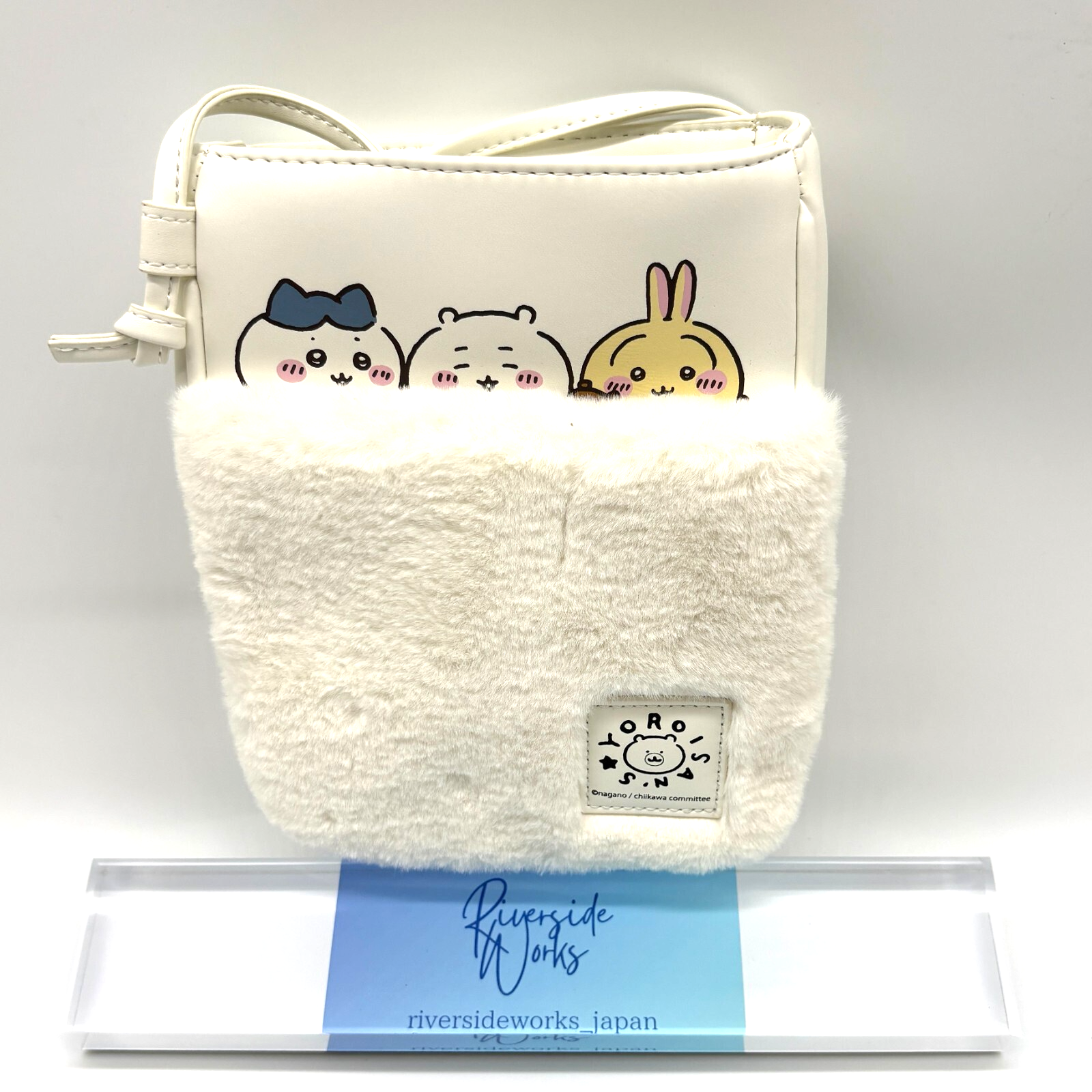 Chiikawa GU Chikawa Usagi Hachiwate Shoulder Bag White Pouch