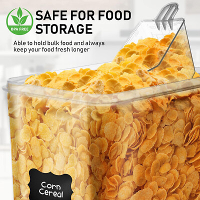 Set of 2 Extra Large Food Storage Containers with Airtight Lids, 8.5L / 287 Oz