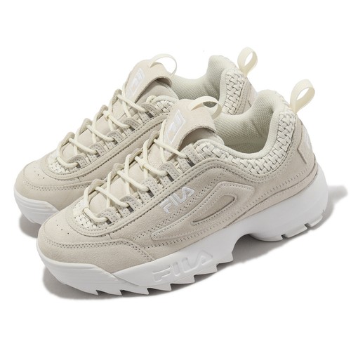 

Женские повседневные туфли на платформе Fila Disruptor II 2 Woven Beige White LifeStyle на платформе, Бежевый, Disruptor Ii Woven