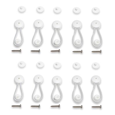 Stayput Fasteners 6 5/8'' Standard Size White Bungee Shock Cord & Fastener for