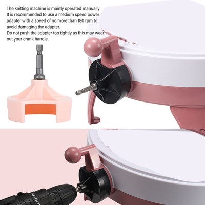 Knitting Machine Adapter Quick Knit Replaceable Crochet Machine Adapter with Hex