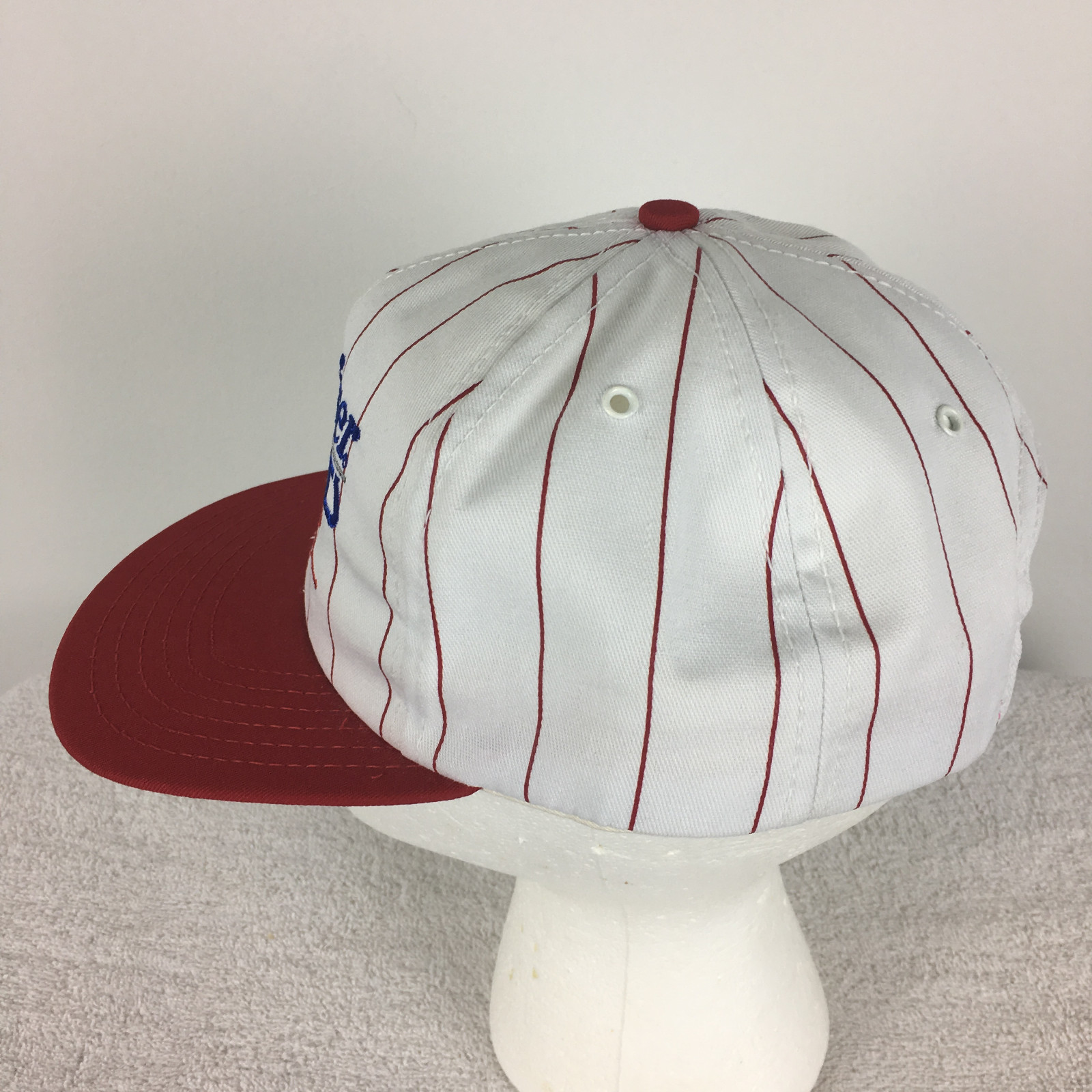 Vtg 80s Budweiser True Sports Racing Pinstripes Hat Cap Beer SnapBack Caps USA