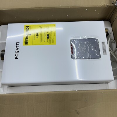FOGATTI 4GPM Tankless Water Heater Instant Hot Water 90000BTU Whole House Indoor