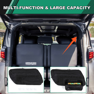 For Toyota Alphard 2011-2024 Rear Trunk Right Side Window Storage Bag