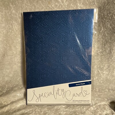 Tonic Studio Craft Perfect Speciality Card Denim Ripple