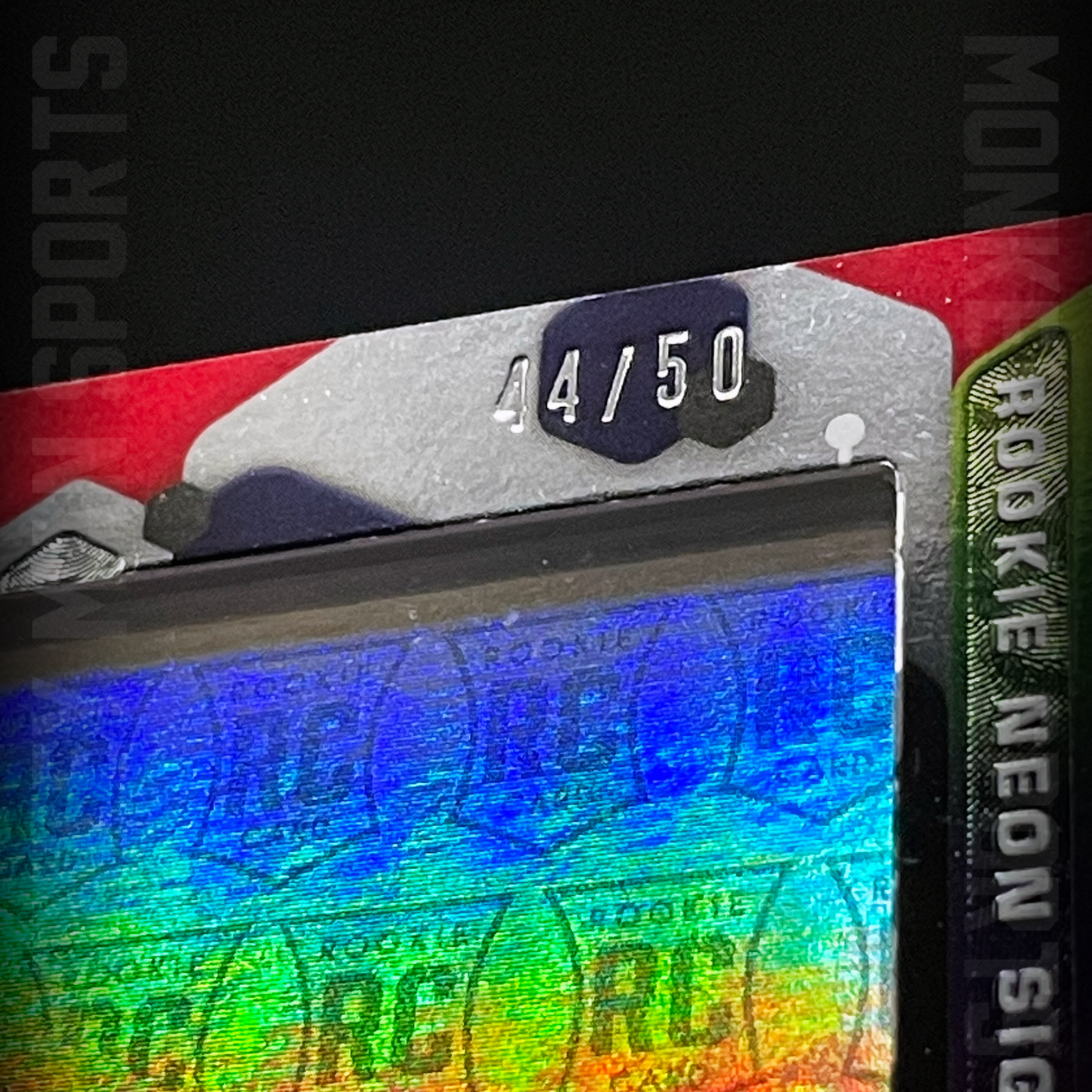Additional photo 2 of 2021 Elements - Javonte Williams RC AUTO /50 - ROOKIE NEON SIGNS RNS-JWI BRONCOS