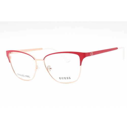 【GUESS】ゲーブルズ Guess Factory Black Rectangle Glasses at Amazon Men's