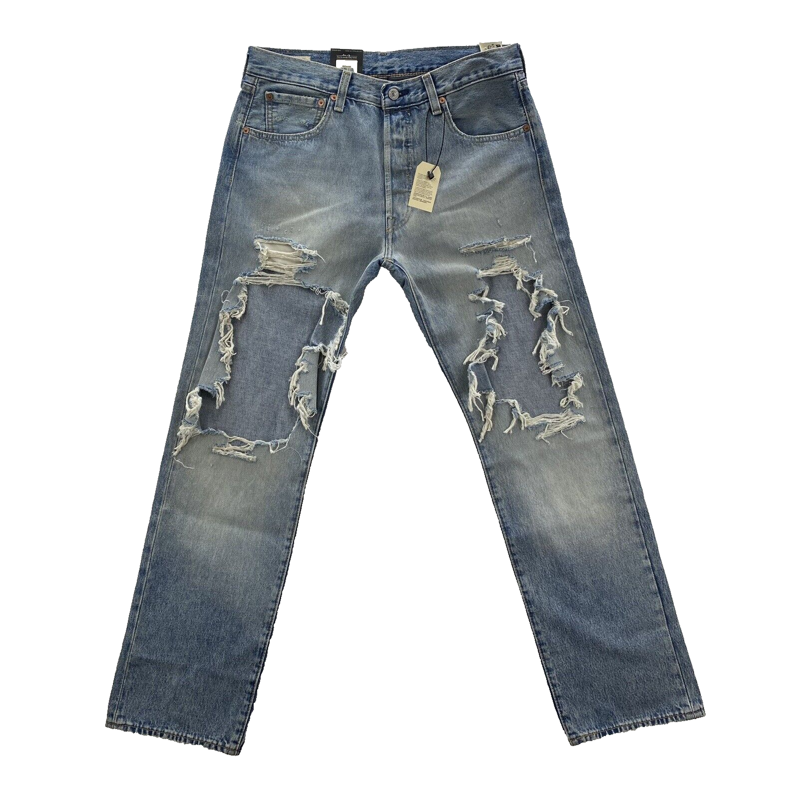 Levi’s 501 grunge straight denim 00s Levis 501XX Ltd Edition Raw Denim Button Fly Jeans 42x32