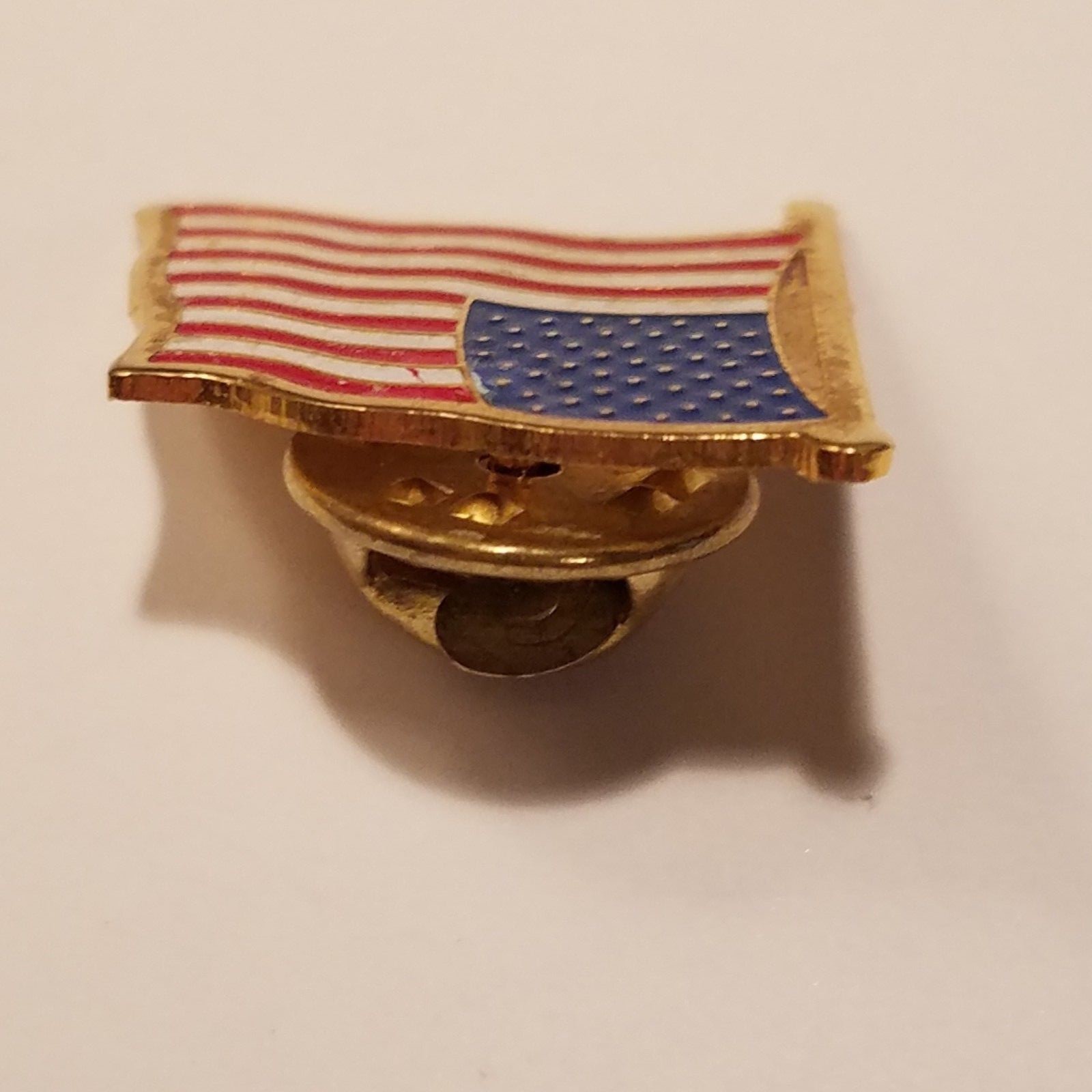 USA Patriotic Pin American Flag on Pole Waving 4th of July Hat pin Lapel pin Tie