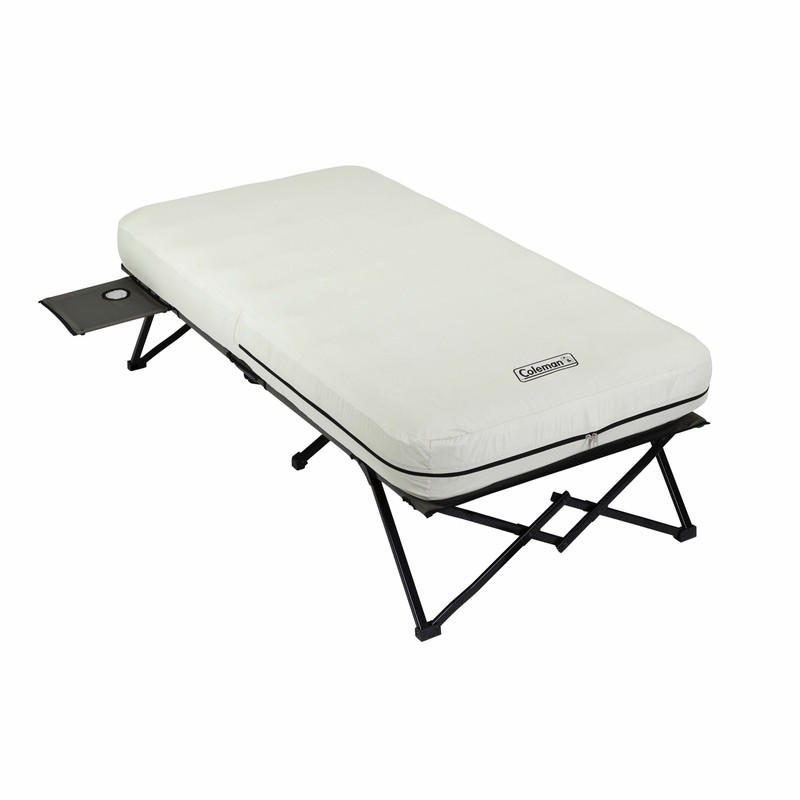 Coleman Queen Size Airbed Cot Steel Frame Camping Sleeper Bed W/ Pump Included