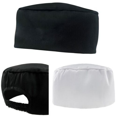 New Hot Popular Pleated Chefs Catering Hat Cook Food Prep Kitchen Round Cap 