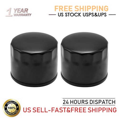 2Pcs Short Oil Filter Replacement for Kohler 12-050-01-S Engine 8-11 PSI Black