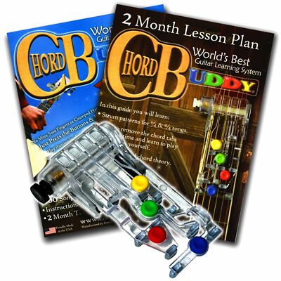 CHORD BUDDY Guitar Learning System Teaching Aid Book Lesson App LEFT Chordbuddy