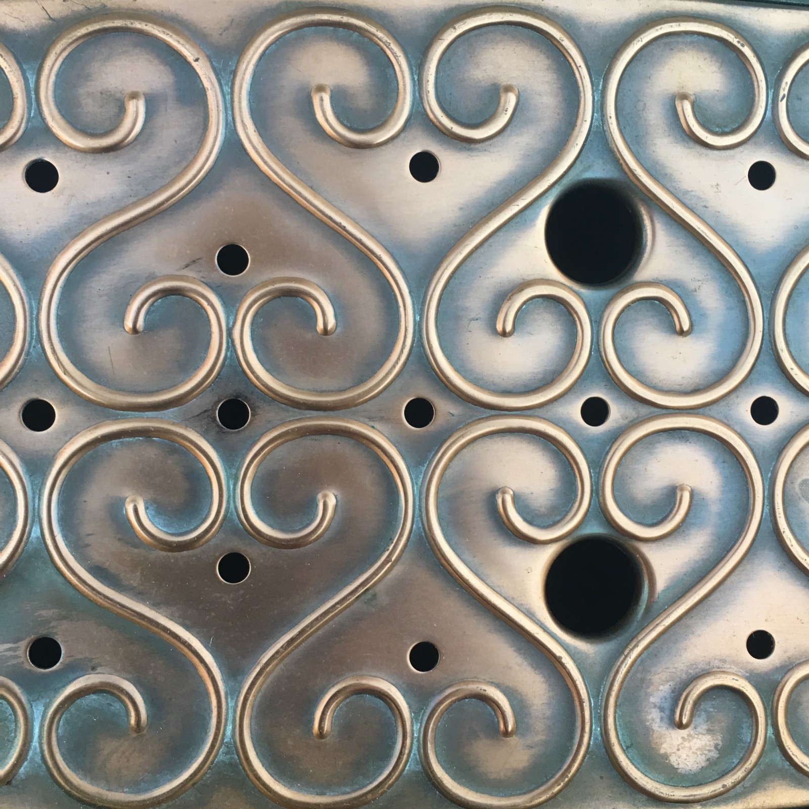 Heart Swirl Design Copper Pan Warmer Tealight Hot Plate Valentine Anniversary