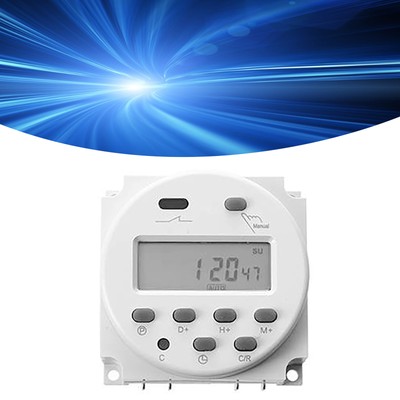 Digital Timer Microcomputer Time Control Switch LCD Display CN101A DC12V 4 C LLI