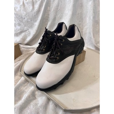 FootJoy GreenJoys Mens 11 M White Brown Saddle Golf Shoes 55877 Softspikes