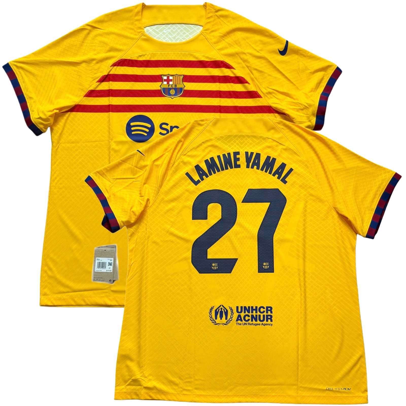 2023/24 Barcelona Authentic Fourth Jersey #27 Lamine Yamal