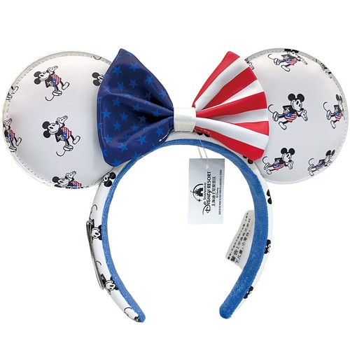Loungefly Disney Parks Mickey and Minnie Bow American Ear Headband Disney- Parks Loungefly Mickey and Minnie Mouse Bow  main image 3