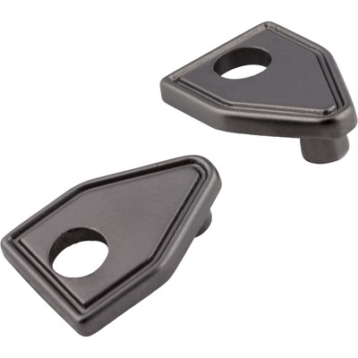 Jeffrey Alexander Brushed Pewter Pull Escutcheons