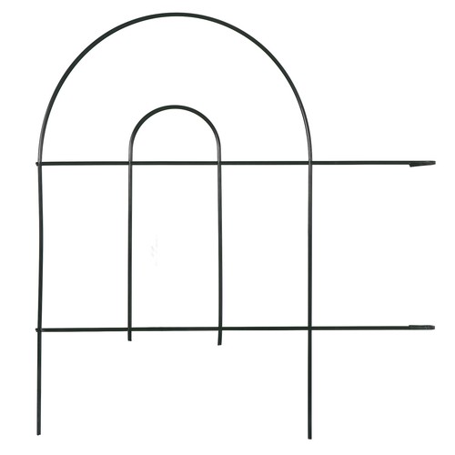 50' X 18" Garden Border Fence 35 PCS  Folding Fence Pannel Animal Barrier Metal