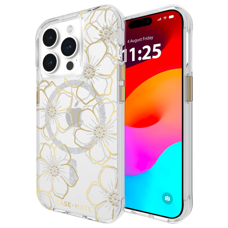 Apple Iphone 15 Pro Case [Magsafe Compatible] - 12Ft Drop Protection - Floral Ge