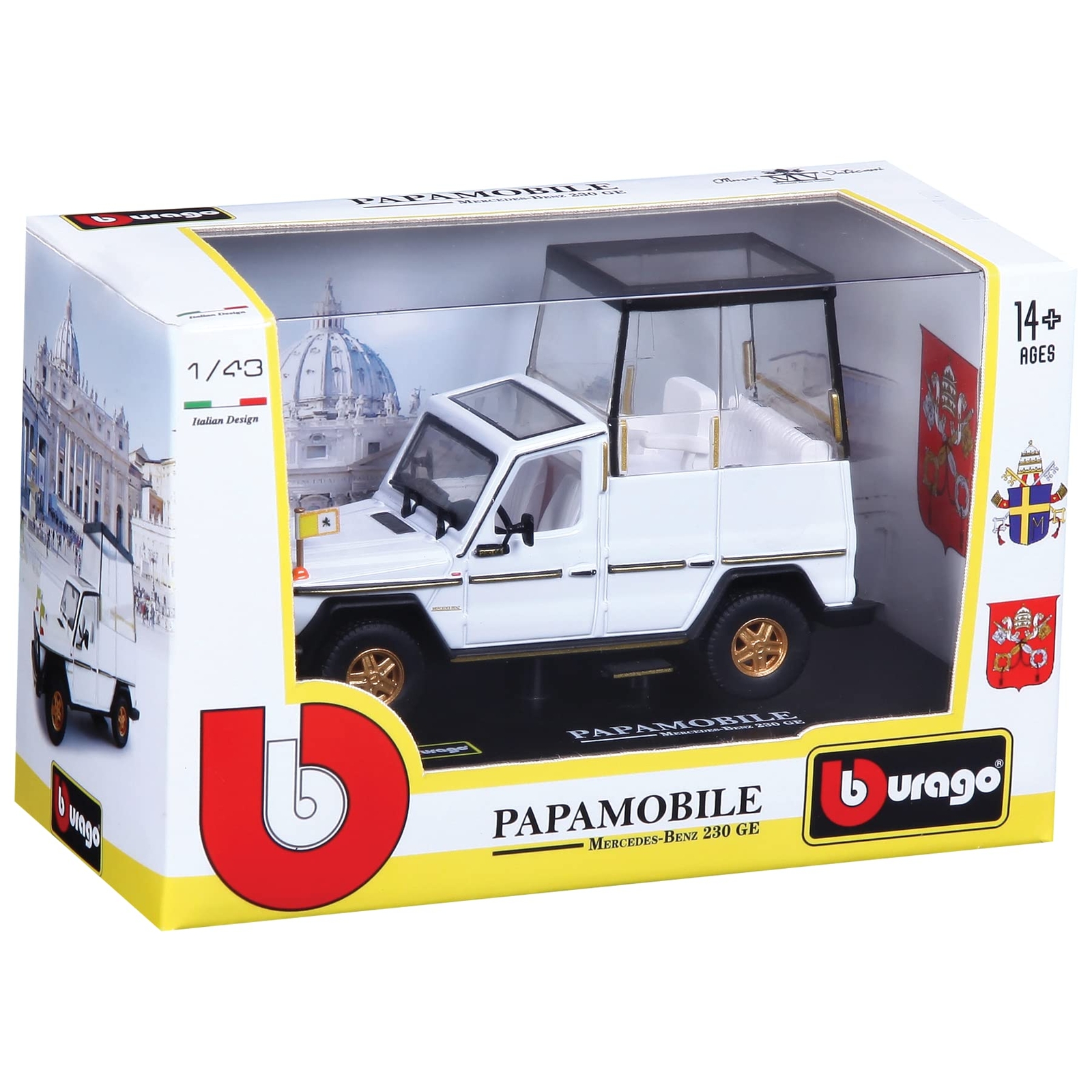 Bburago 15631018 - 1:43 Papamobil Mercedes Benz G500 | eBay
