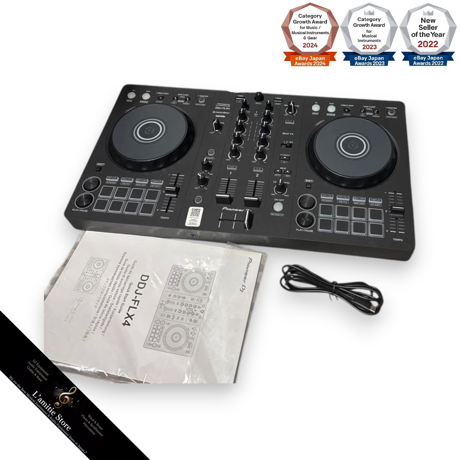 Pioneer DDJ-FLX4 DJコントローラーセット　ddjflx4 Pioneer DDJ-FLX4 2-Channel Serato Lite Rekordbox DJ