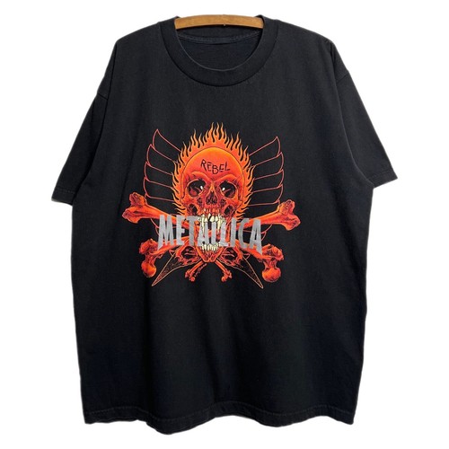 Vintage 90s Metallica Pushead Giant Tag Double sided Skull Shirt