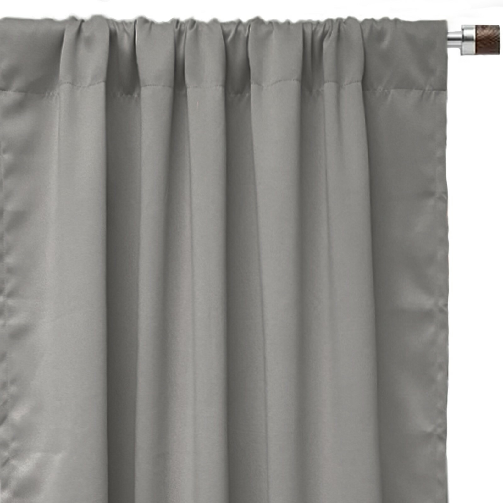 YCC Linens - Blackout Polyester Curtains with Rod Pockets 2 Panels