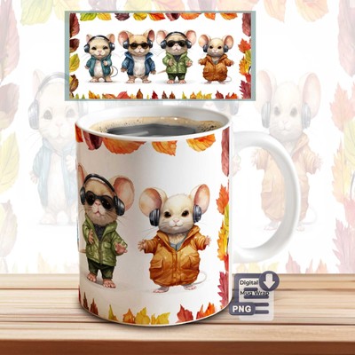 Mice sublimation Mug,Coffee Mug Gift for Dad, Mom,Daughter,Son,birthday present