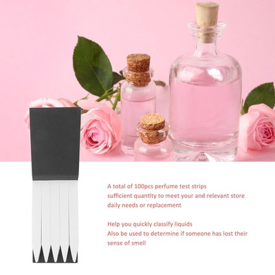100pcs Perfume Test Paper Disposable Fragrances Testing Essential Oils Strips