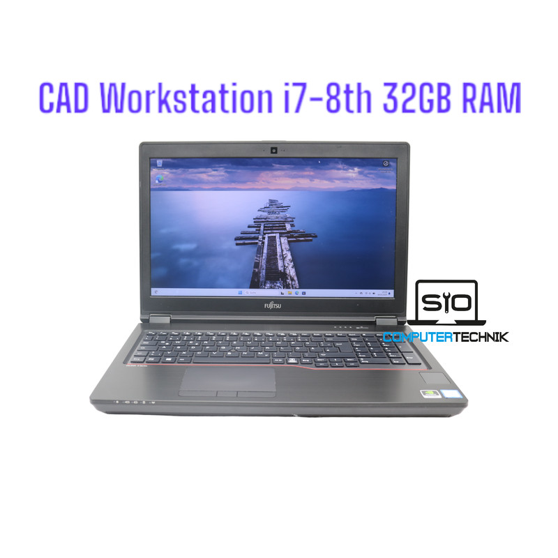 Fujitsu Celsius H780 I7-8750h Cad 6 Cores 32gb Ram 512gb Ssd 15,6